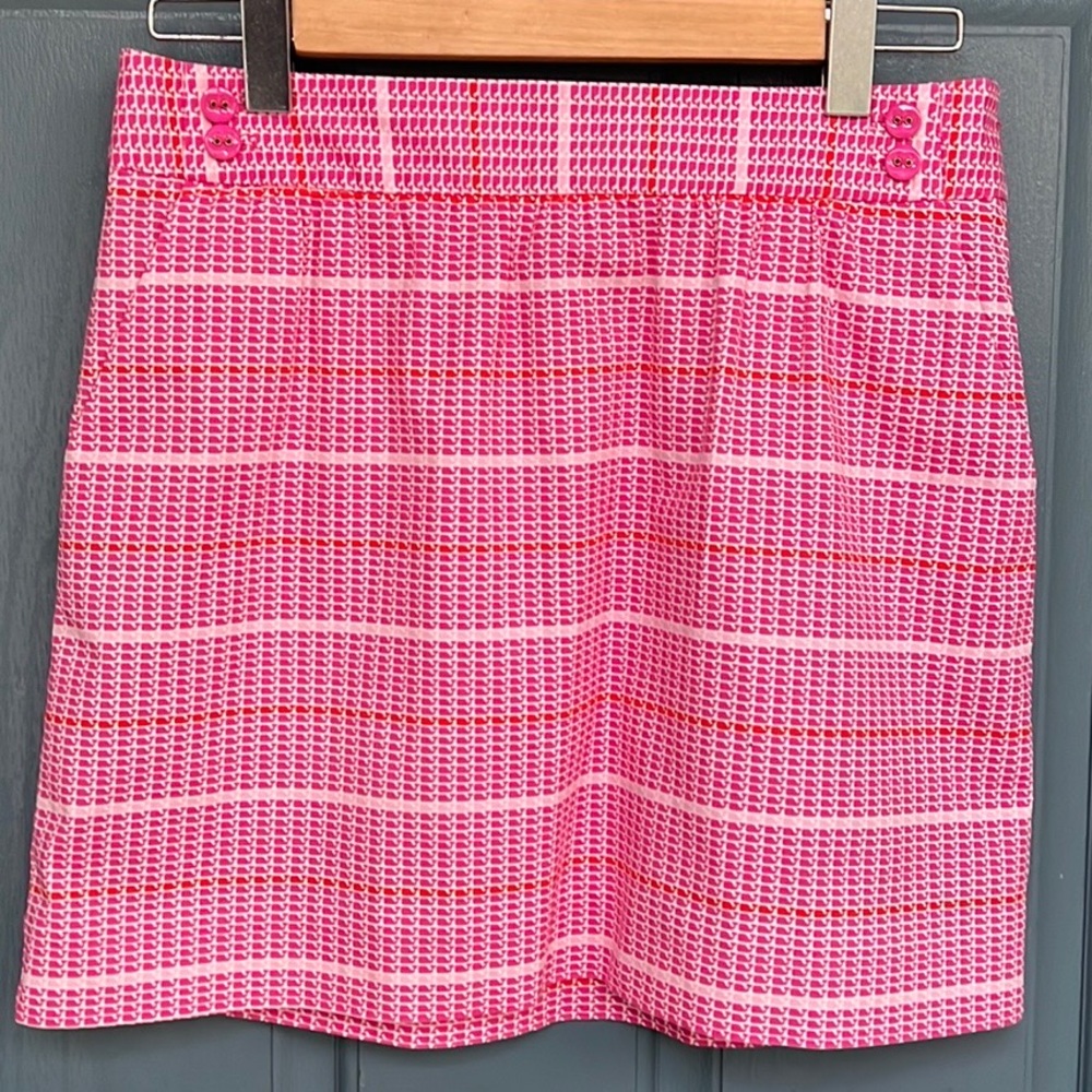 Vineyard Vines Pink Whale Stripe Skirt